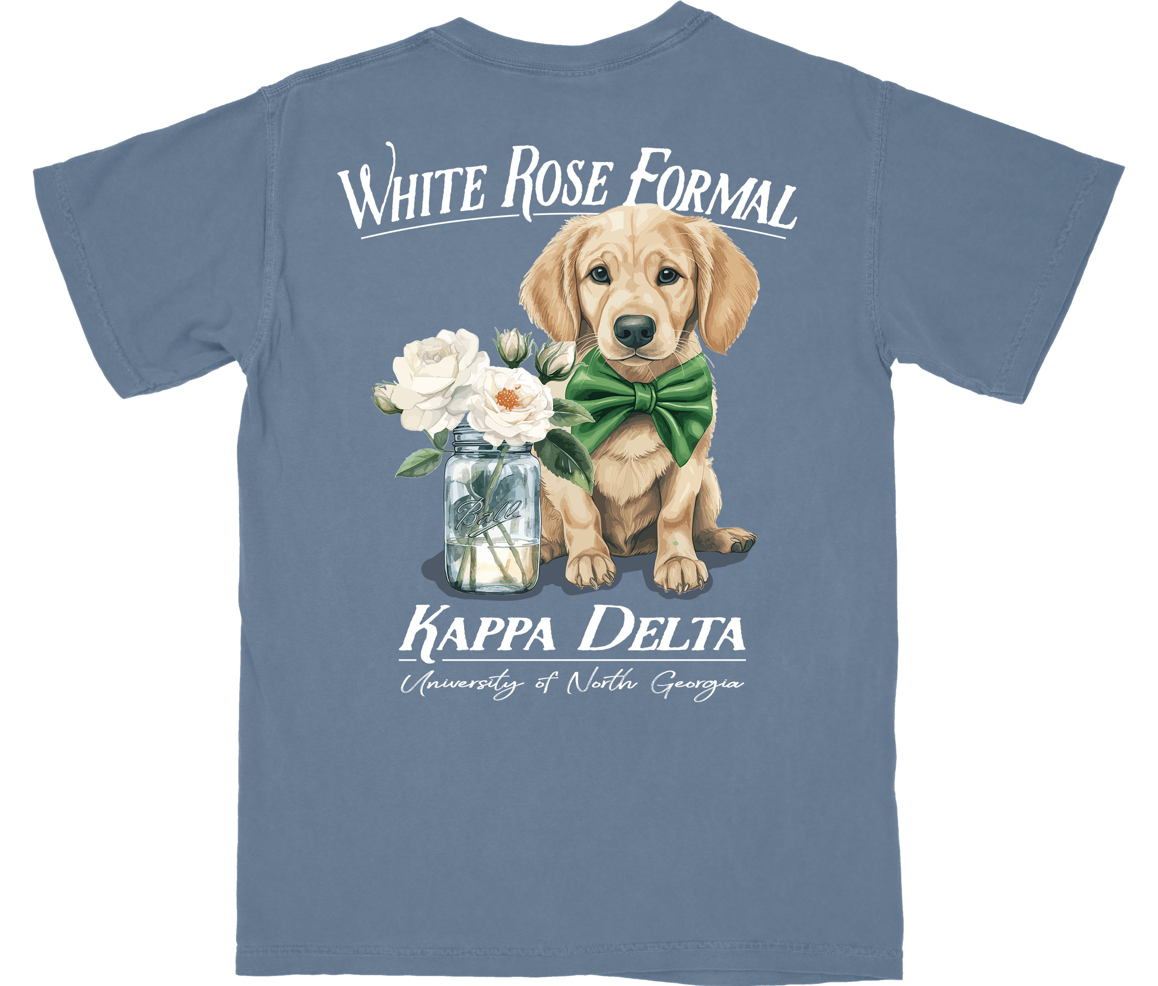White Rose Formal Puppy Shirt